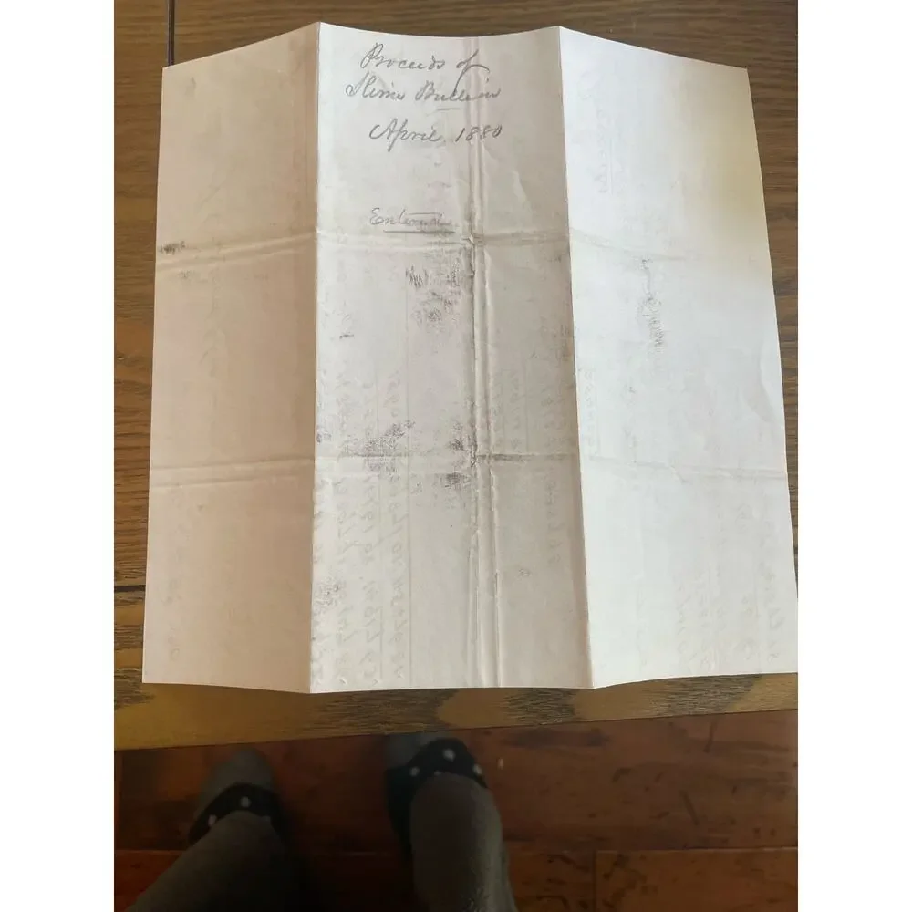 1880 J.C. Flood Nevada Bank San Francisco Bullion Mining Statement Comstock